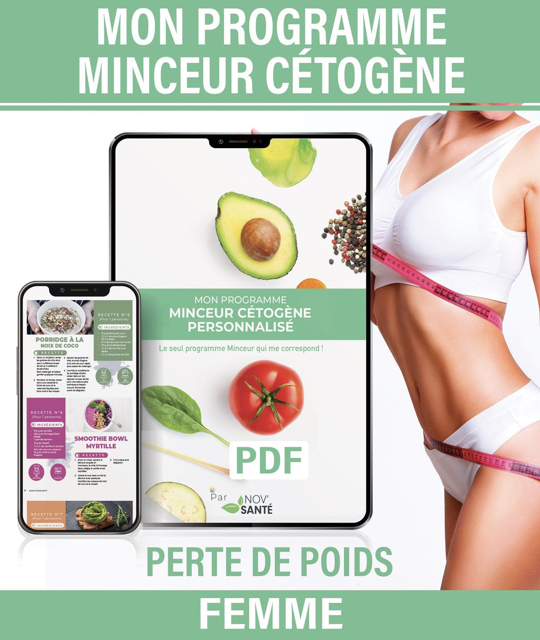 Mon programme Minceur Cétogène - PERTE DE POIDS (FEMME) PDF
